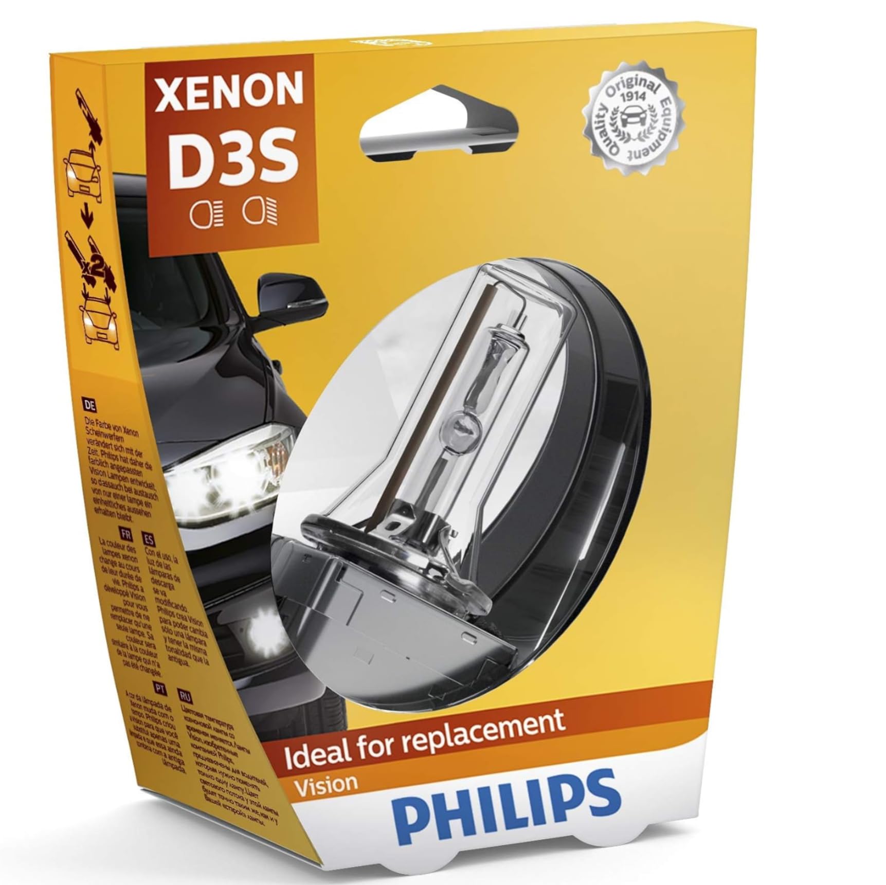 Philips D3S Xenon Vizyonu D3S Xenon Far Ampulleri : Amazon.com.tr